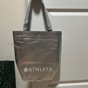 Athleta Silver Tote Bag